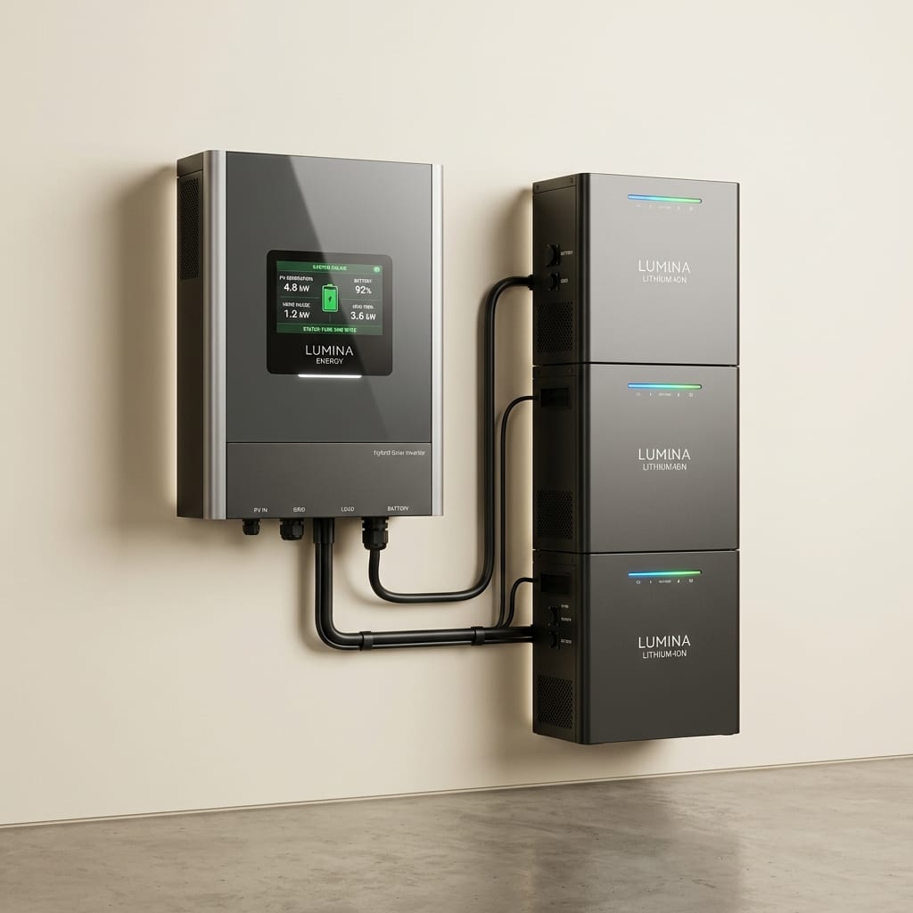 5kVA Hybrid Solar Inverter & Lithium Battery System